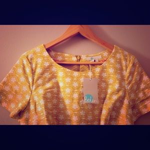 New Boden Yellow Dress Size 8